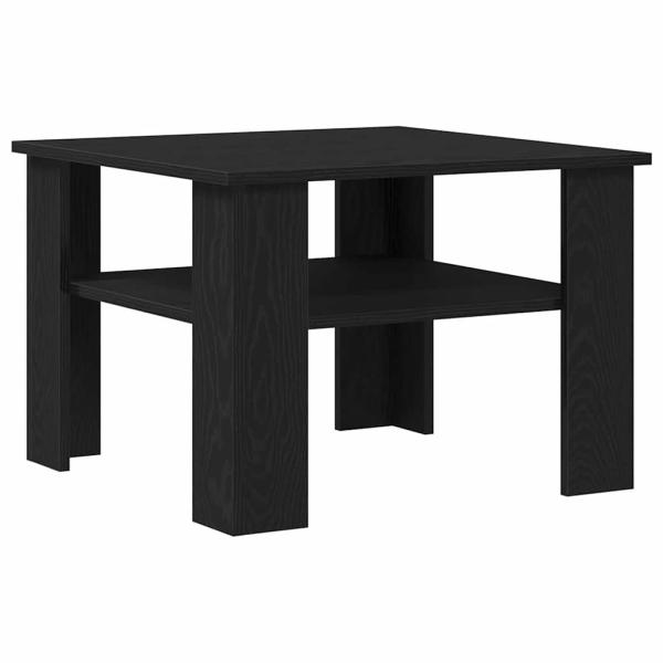 Couchtisch Schwarz Eiche 60x60x42 cm aus Holzwerkstoff