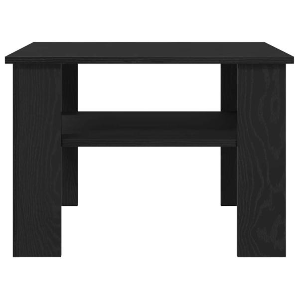 Couchtisch Schwarz Eiche 60x60x42 cm aus Holzwerkstoff