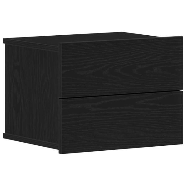 Nachttisch schwarze Eiche 40x30x30 cm aus Holzwerkstoff
