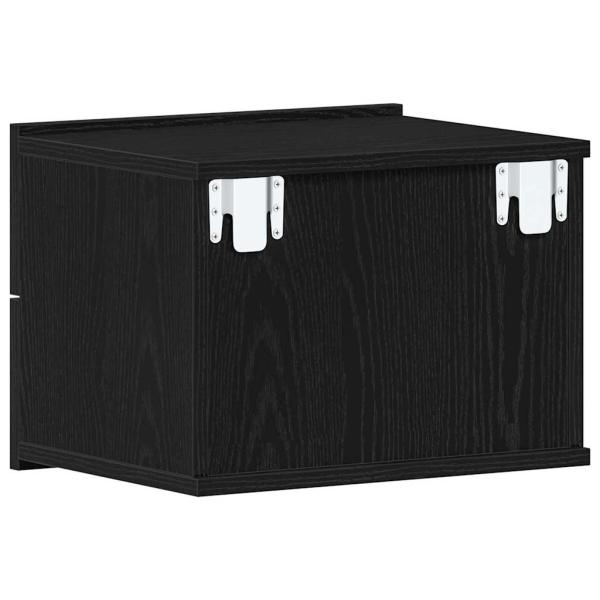 Nachttisch schwarze Eiche 40x30x30 cm aus Holzwerkstoff