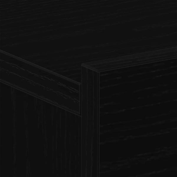Nachttisch schwarze Eiche 40x30x30 cm aus Holzwerkstoff