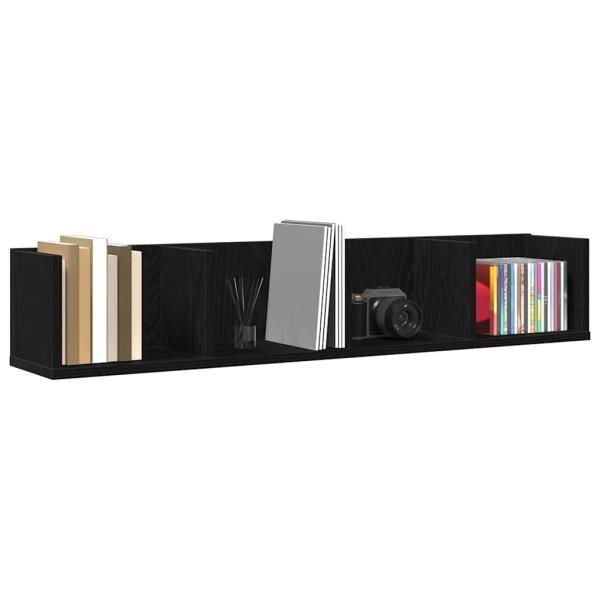 CD Wandregal Schwarze Eiche 100x18x18 cm Werkstoff