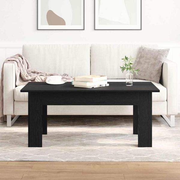 ARDEBO.de - Couchtisch Schwarz Eiche 100x60x42 cm aus Holzwerkstoff