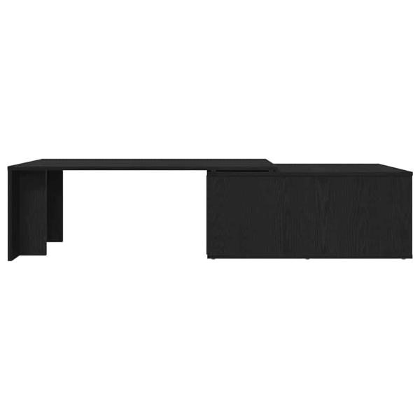 Couchtisch aus schwarzem Eichenholz 150x50x35 cm, Ingenieurholz