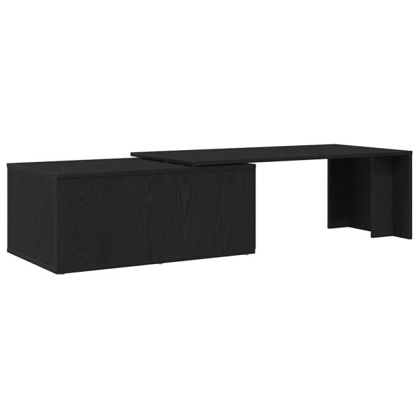 Couchtisch aus schwarzem Eichenholz 150x50x35 cm, Ingenieurholz