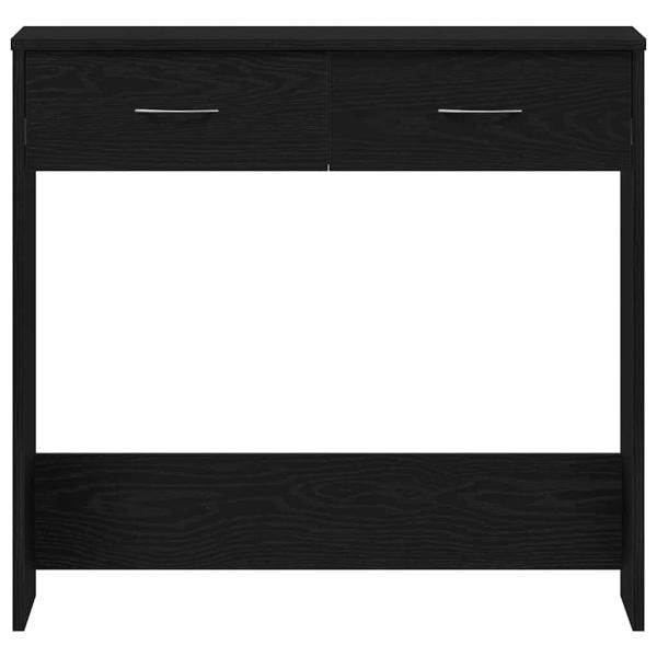 Schreibtisch Schwarz Eiche 80x40x75 cm Holzwerkstoff