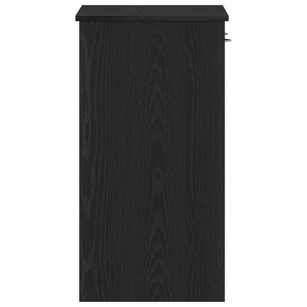 Schreibtisch Schwarz Eiche 80x40x75 cm Holzwerkstoff