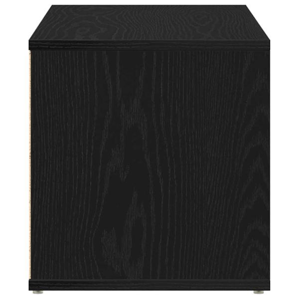 TV-Schränk 80 x 34 x 36 cm Schwarz Eichen-Optik Holzwerkstoff