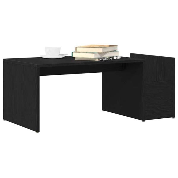 Couchtisch Schwarz Eiche 90x45x35 cm Holzwerkstoff