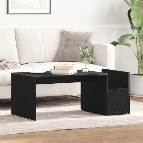 Couchtisch Schwarz Eiche 90x45x35 cm Holzwerkstoff
