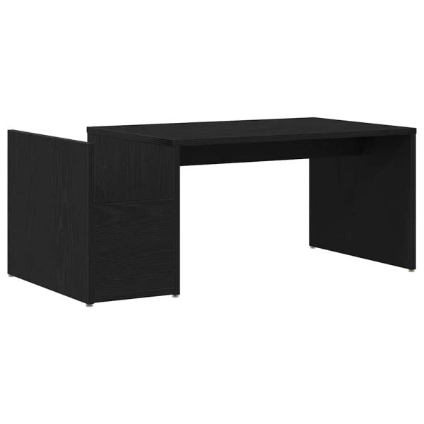 Couchtisch Schwarz Eiche 90x45x35 cm Holzwerkstoff