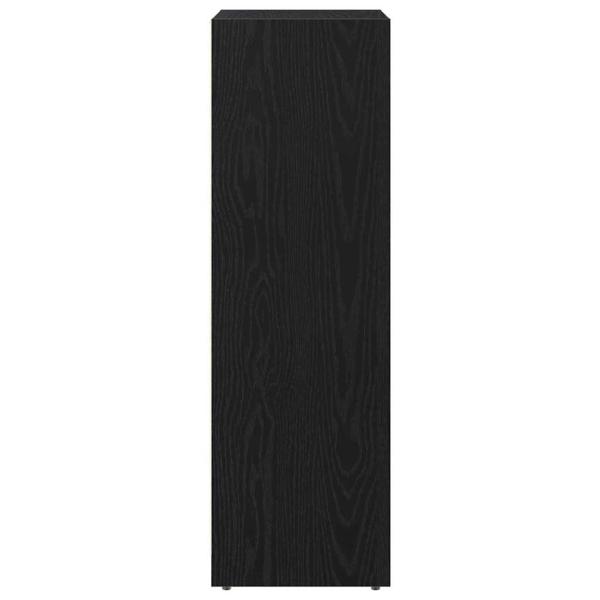 Badezimmerschrank Schwarz Eiche 30x30x95 cm Holzwerkstoff