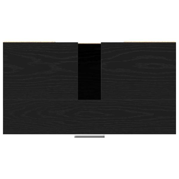 Badezimmer Schrank Schwarz Eiche 60x32x54 cm Ingenieuholz