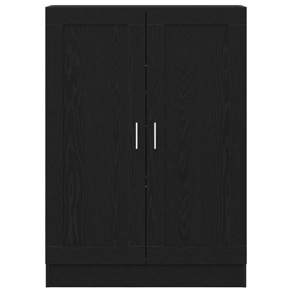 Bücherregal Schwarz Eiche 82,5x30,5x115 cm Holzwerkstoff