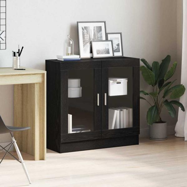 ARDEBO.de - Bücherregal Schwarz Eiche 82,5x30,5x80 cm aus Spanplatte