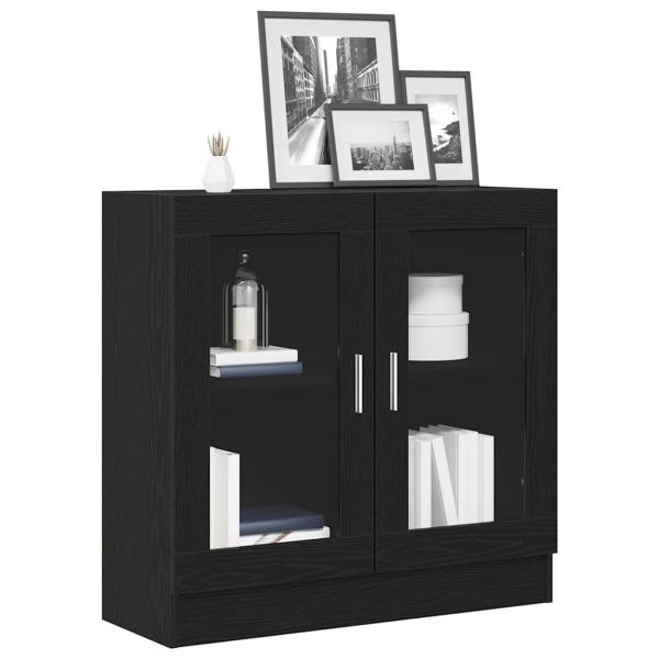 Bücherregal Schwarz Eiche 82,5x30,5x80 cm aus Spanplatte