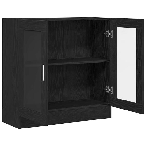 Bücherregal Schwarz Eiche 82,5x30,5x80 cm aus Spanplatte