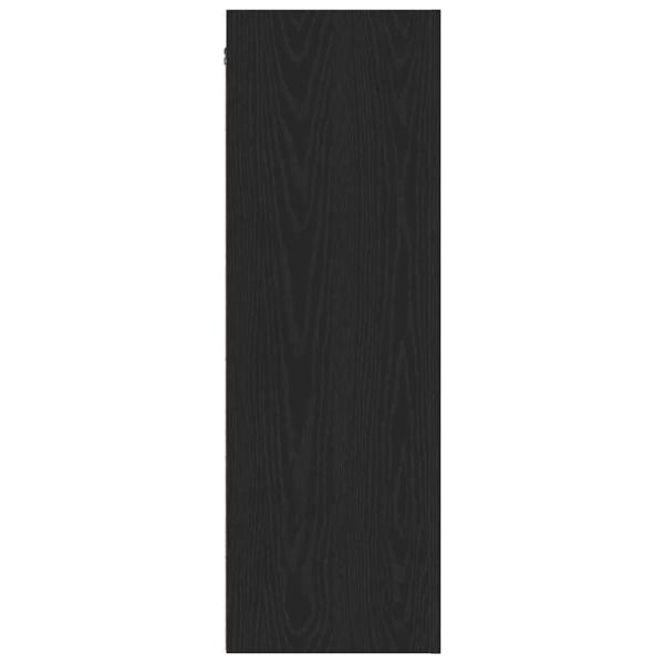 Wandmontierte TV-Schränke 2er Set Schwarz Eiche 30,5x30x90 cm Holzwerkstoff