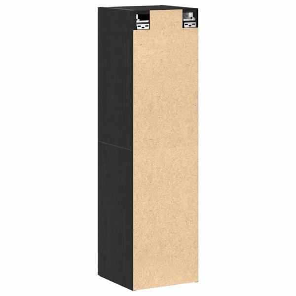 TV-Schrank Schwarz Eiche 30,5x30x110 cm Nachbildung