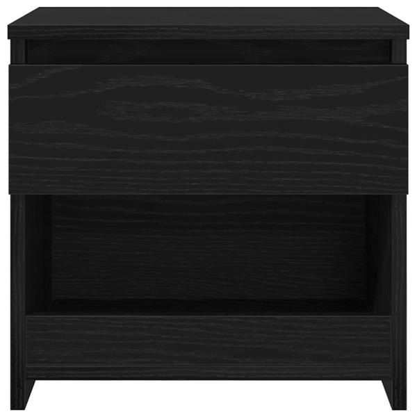 Nachttisch Schwarz Eiche 40x30x39 cm Holzwerkstoff