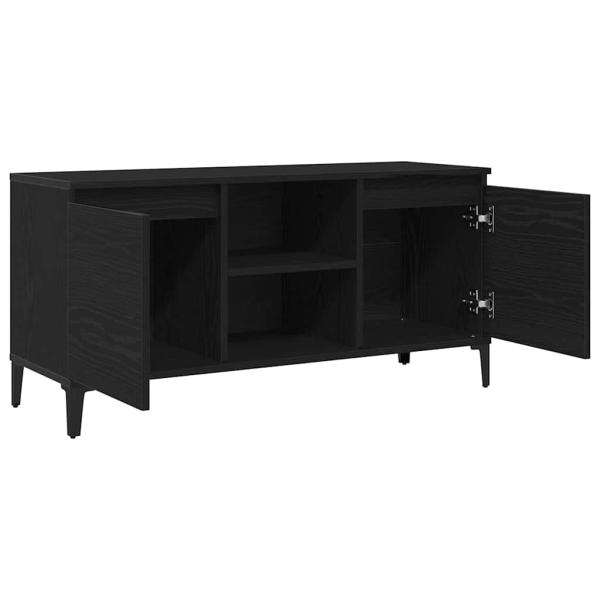 TV-Schrank Schwarz Eiche 102x35x50 cm Holzwerkstoff