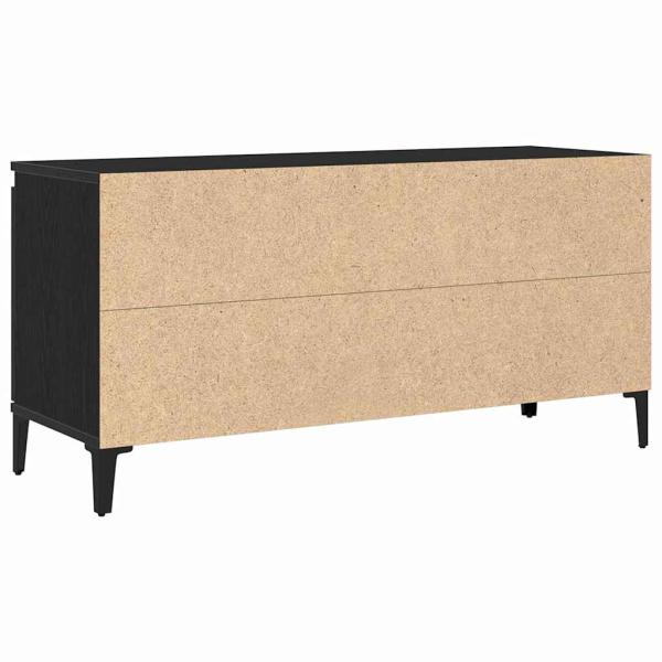 TV-Schrank Schwarz Eiche 102x35x50 cm Holzwerkstoff