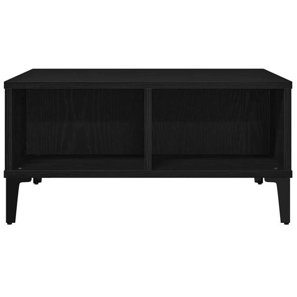 Couchtisch Schwarz Eiche 60x60x30 cm Holzwerkstoff