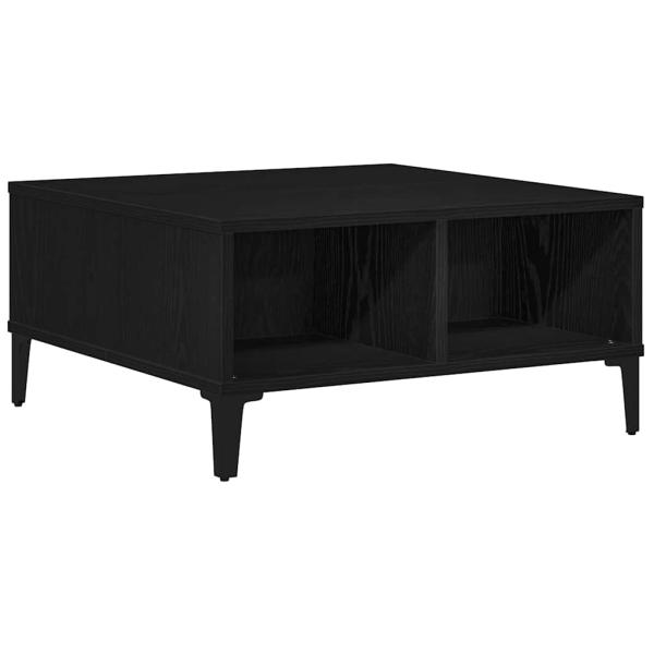 Couchtisch Schwarz Eiche 60x60x30 cm Holzwerkstoff