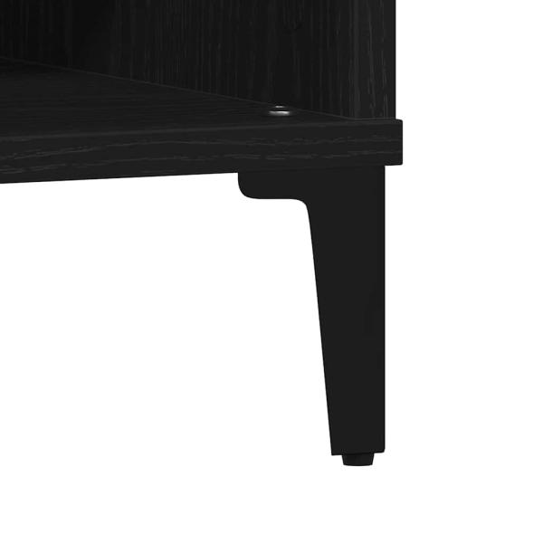 Couchtisch Schwarz Eiche 60x60x30 cm Holzwerkstoff