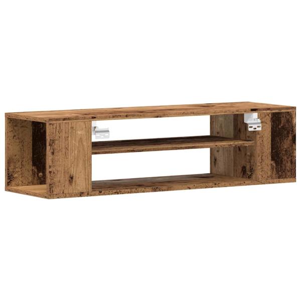 Wand-TV-Schrank aus altem Holz 100x30x26,5 cm Holzwerkstoff