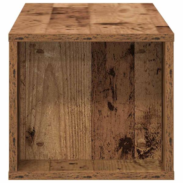 Wand-TV-Schrank aus altem Holz 100x30x26,5 cm Holzwerkstoff