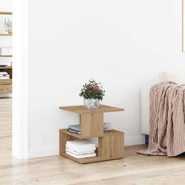 ARDEBO.de - Beistelltisch Artisan Eiche 40x40x40 cm Holzmaterial