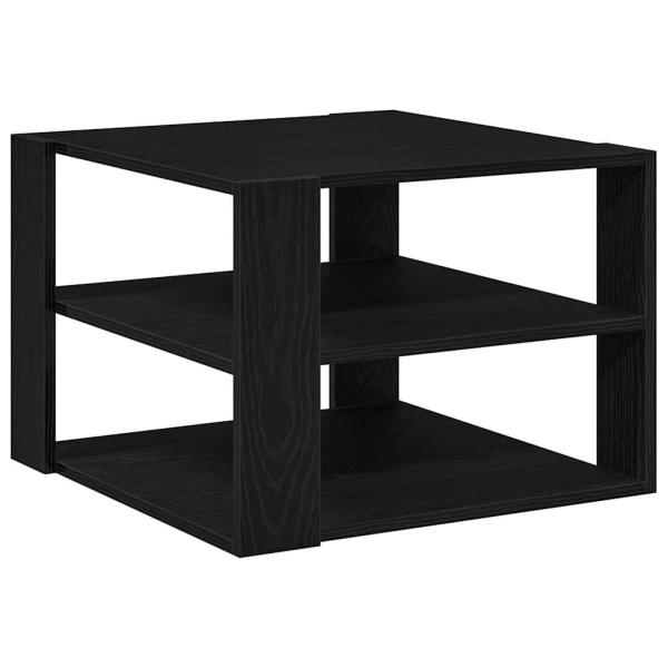 Couchtisch Schwarz Eiche 59,5x59,5x40 cm Engineered Wood