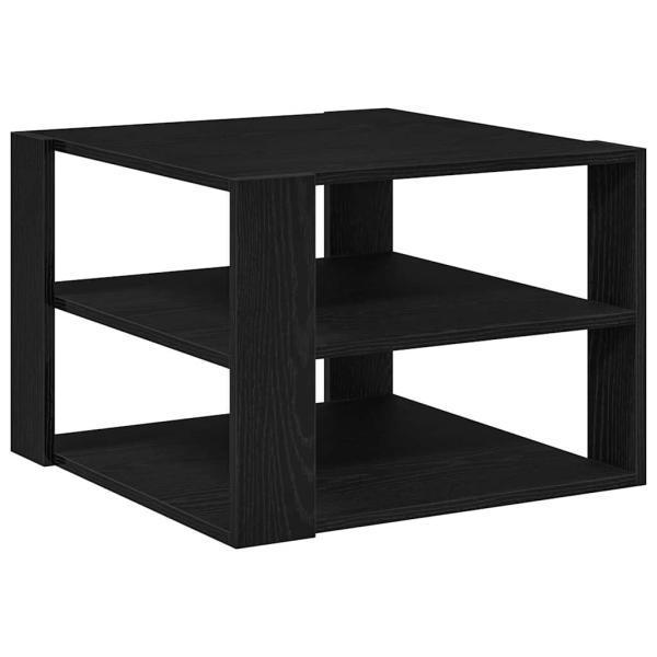 Couchtisch Schwarz Eiche 59,5x59,5x40 cm Engineered Wood