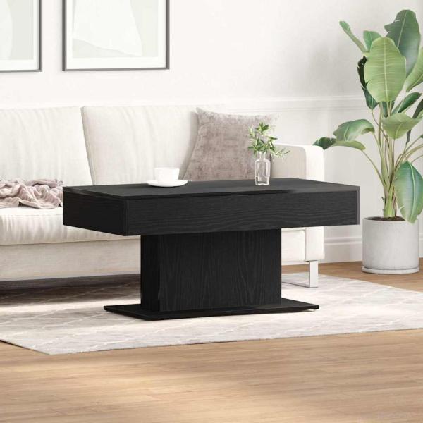 ARDEBO.de - Couchtisch Schwarz Eiche 96x50x45 cm aus Holzwerkstoff