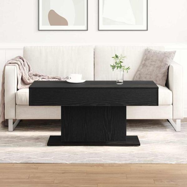 Couchtisch Schwarz Eiche 96x50x45 cm aus Holzwerkstoff