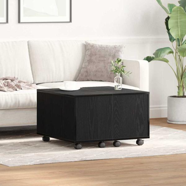 ARDEBO.de - Couchtisch Schwarz Eiche 60x60x38 cm