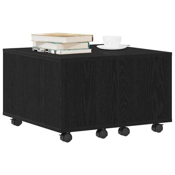 Couchtisch Schwarz Eiche 60x60x38 cm