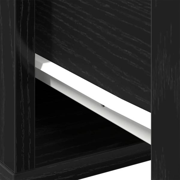Couchtisch Schwarz Eiche 60x60x38 cm