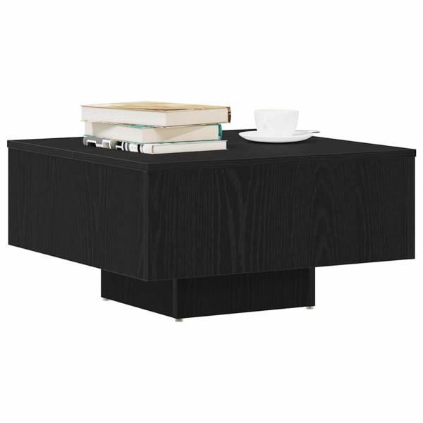 Couchtisch Schwarz Eiche 60x60x31,5 cm aus Holzwerkstoff
