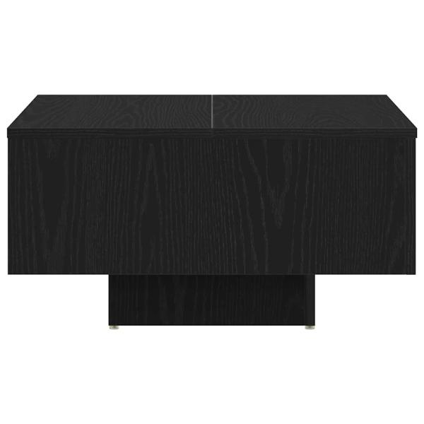 Couchtisch Schwarz Eiche 60x60x31,5 cm aus Holzwerkstoff