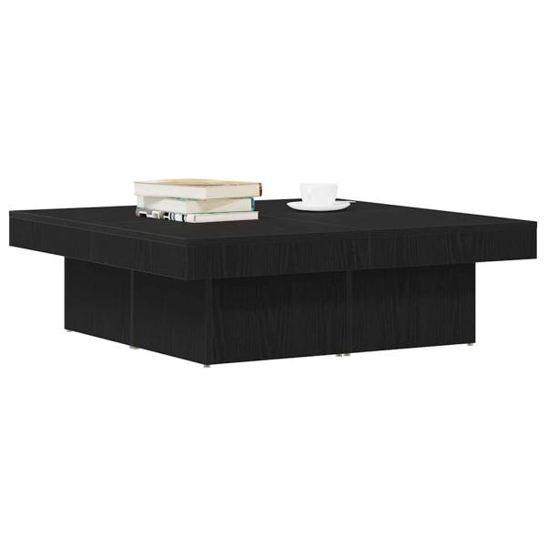 Couchtisch Schwarz Eiche 90x90x28 cm Holzwerkstoff