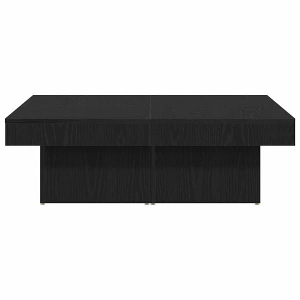 Couchtisch Schwarz Eiche 90x90x28 cm Holzwerkstoff