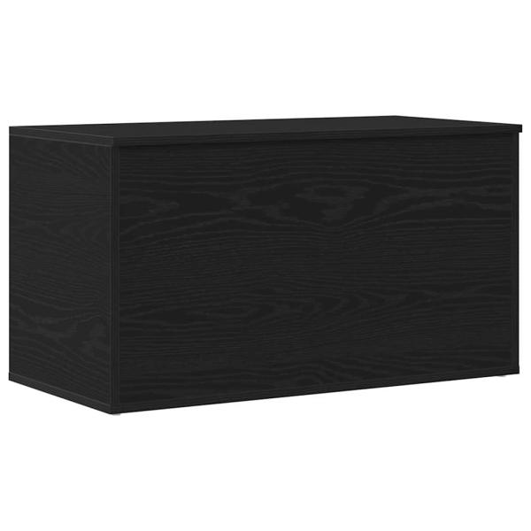Aufbewahrungstruhe Schwarz Eiche 84x42x46 cm Holzwerkstoff