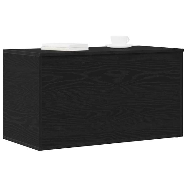 Aufbewahrungstruhe Schwarz Eiche 84x42x46 cm Holzwerkstoff