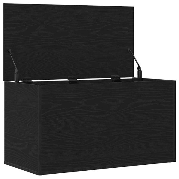 Aufbewahrungstruhe Schwarz Eiche 84x42x46 cm Holzwerkstoff