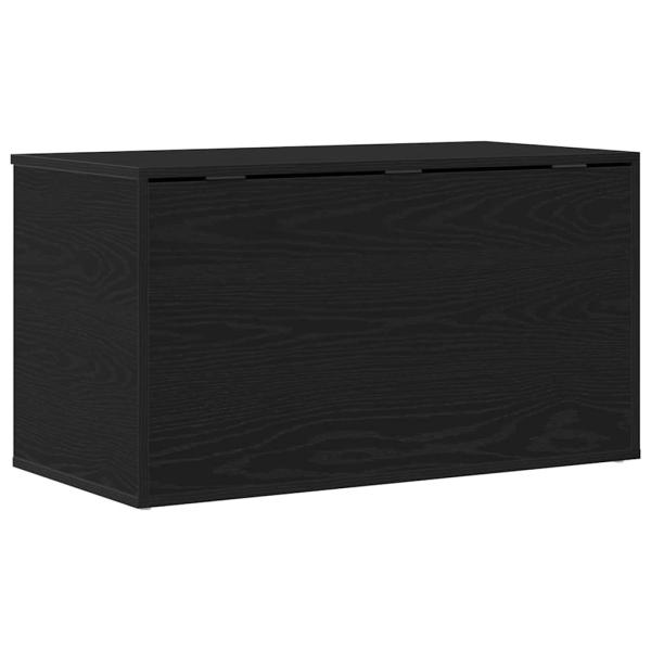 Aufbewahrungstruhe Schwarz Eiche 84x42x46 cm Holzwerkstoff