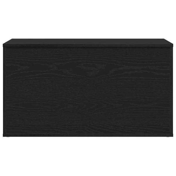 Aufbewahrungstruhe Schwarz Eiche 84x42x46 cm Holzwerkstoff