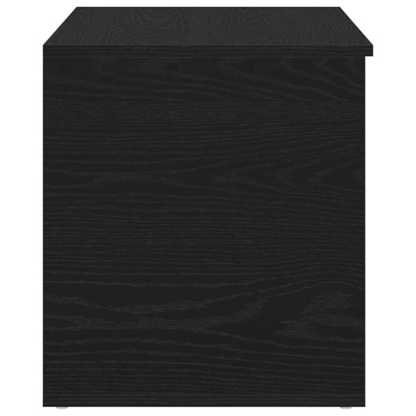 Aufbewahrungstruhe Schwarz Eiche 84x42x46 cm Holzwerkstoff