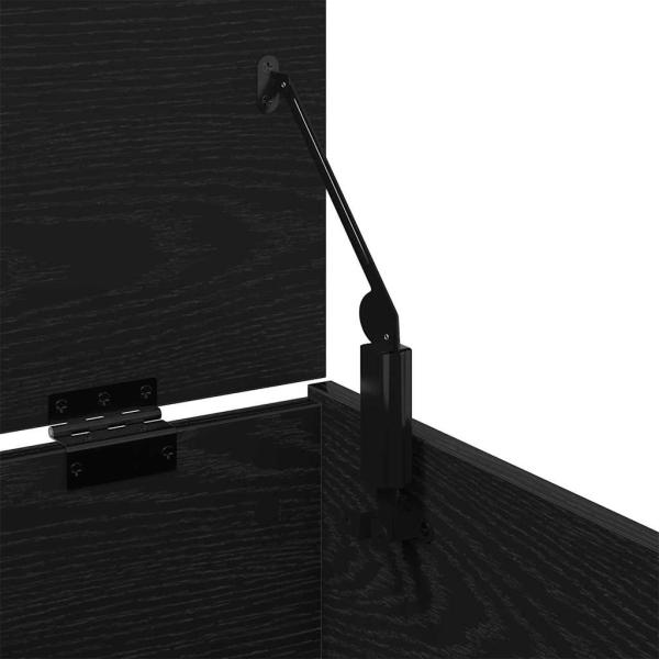Aufbewahrungstruhe Schwarz Eiche 84x42x46 cm Holzwerkstoff